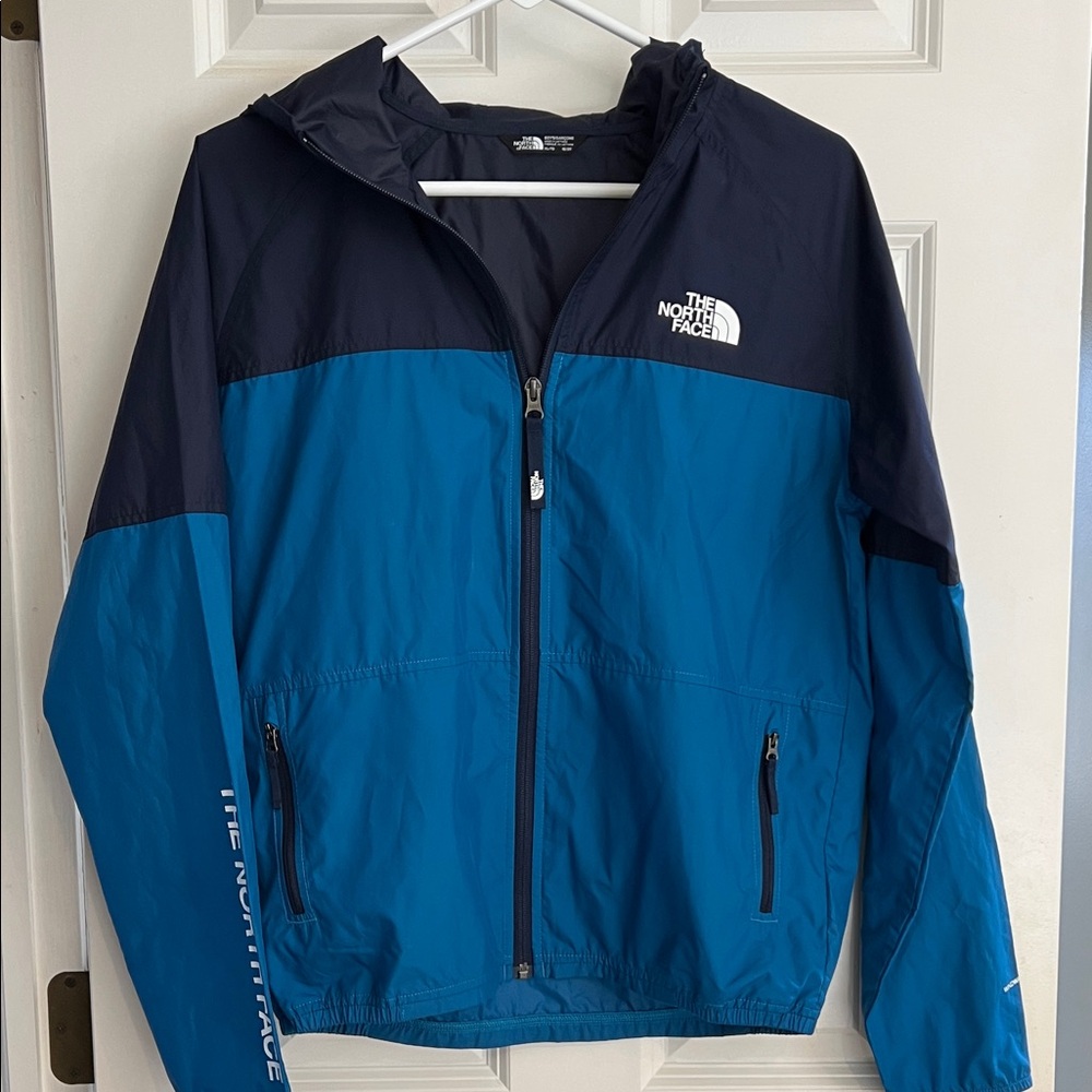 The North Face Kids Two-Tone Blue Raincoat